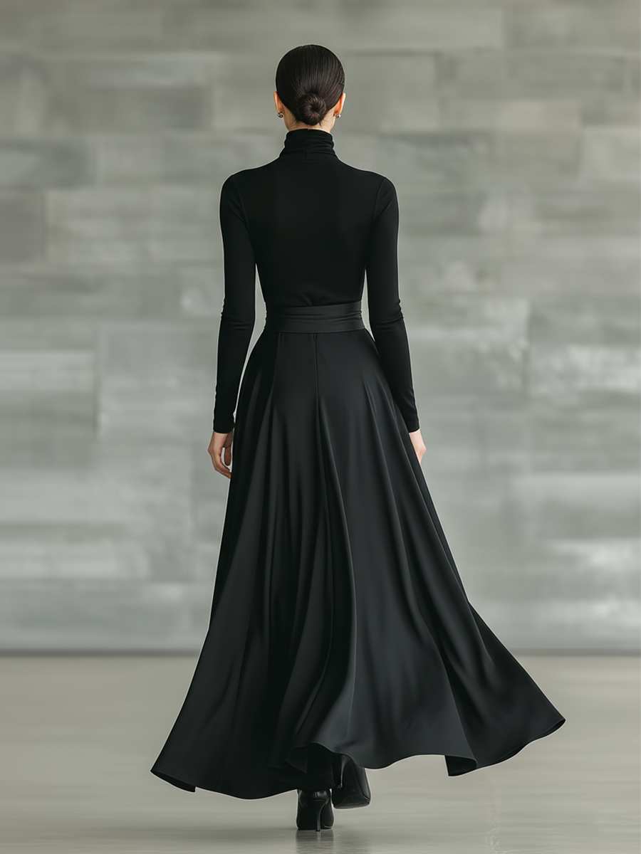 Vestido Maxi de Cuello Alto Olivia
