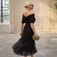 Vestido Largo con Hombros Descubiertos