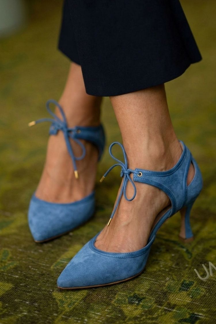 Tacones Kitten Rosa de Ante