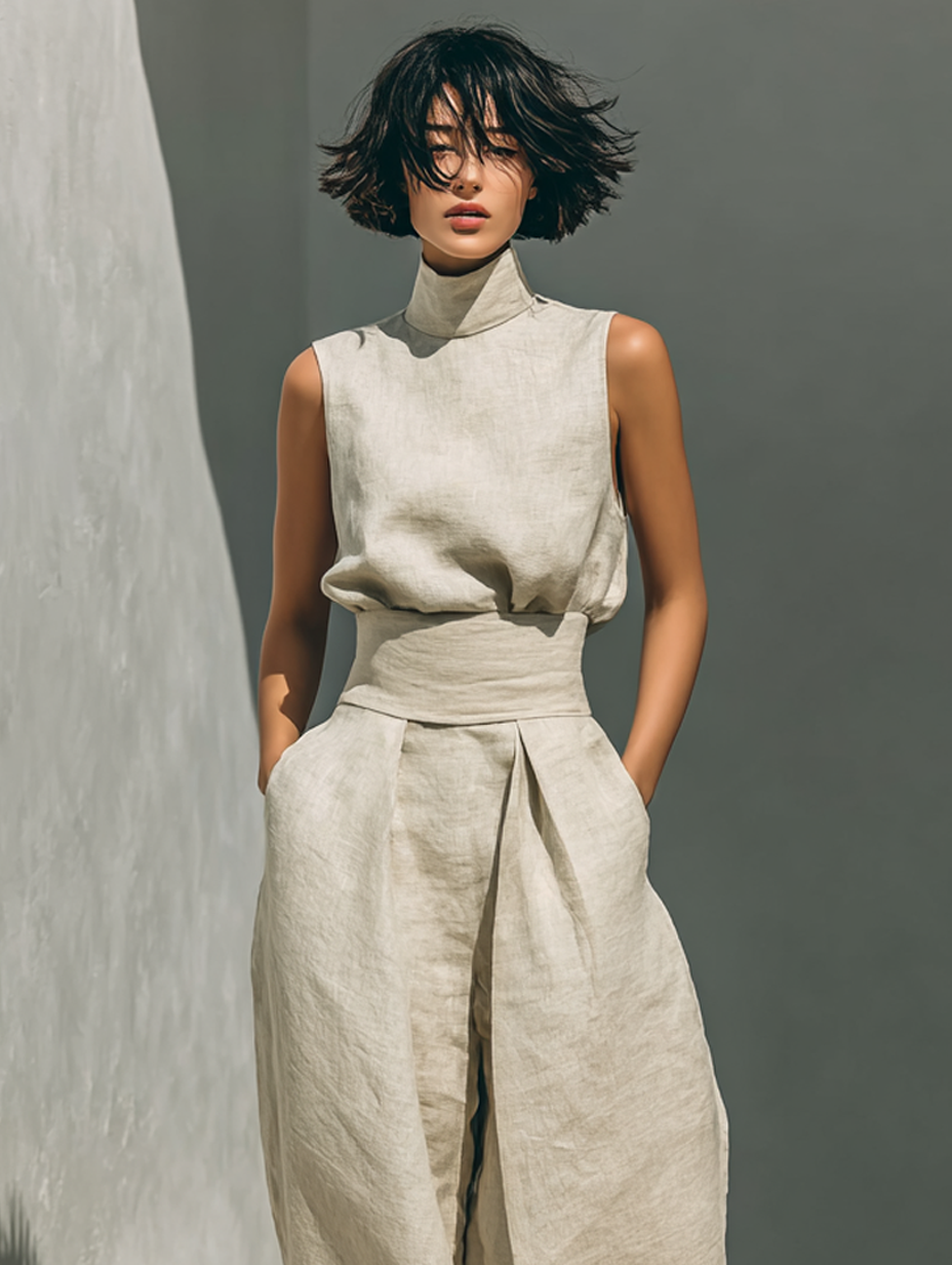 Conjunto Top Tirantes Pantalón Ancho
