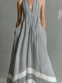 Vestido Maxi Halter Serena