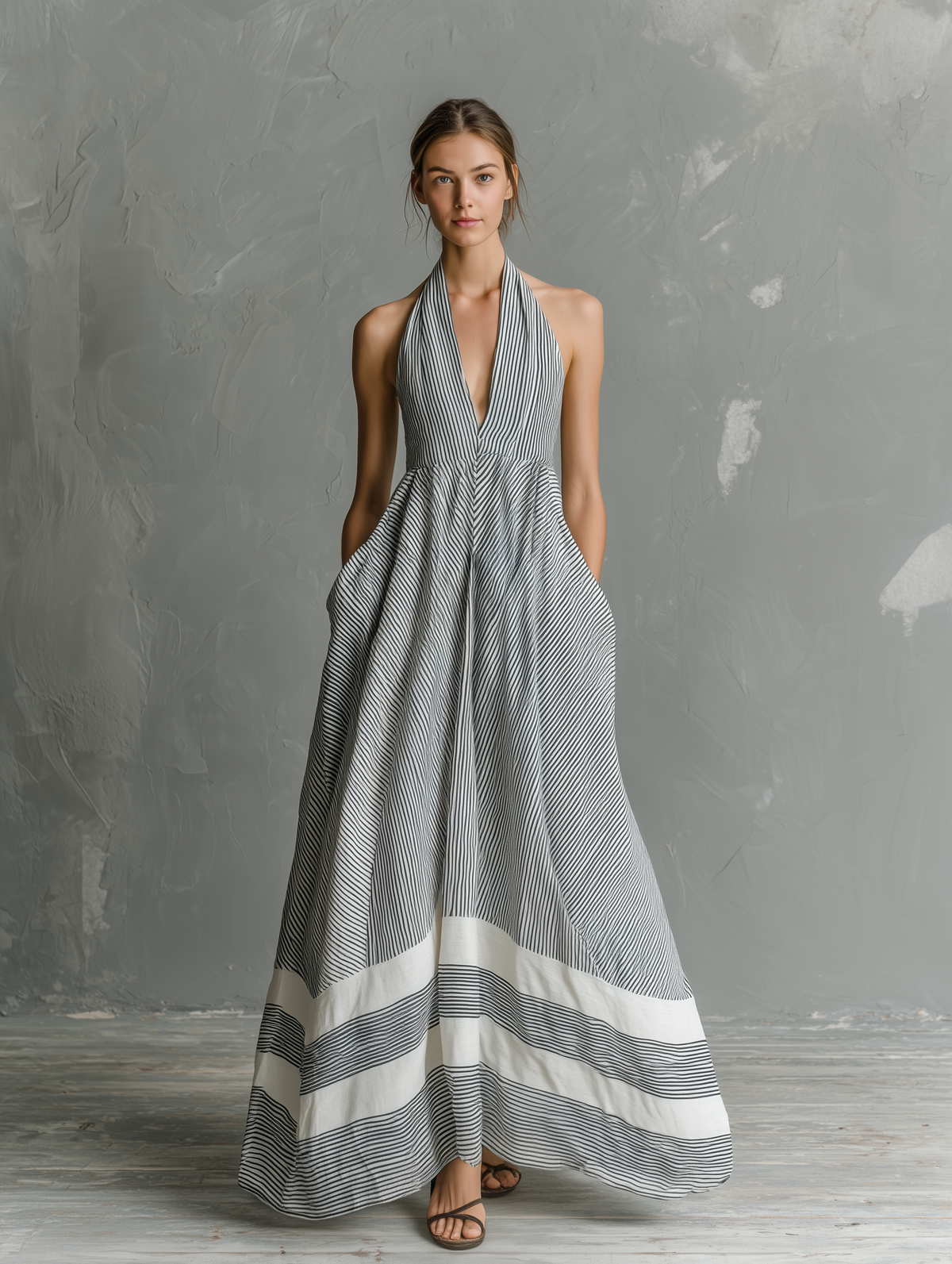 Vestido Maxi Halter Serena