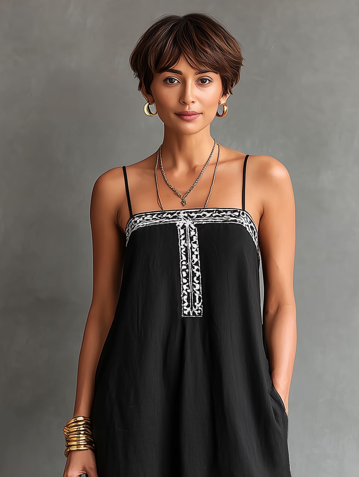 Vestido Maxi de Escote Cuadrado Gaia