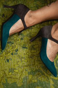 Stilettos Elegantes Morados con Cordones