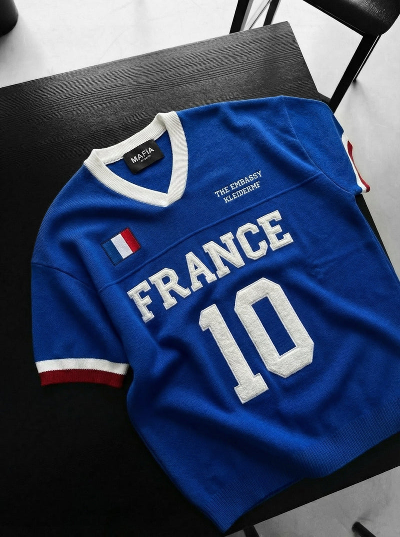 Camiseta Oversize Punto Azul Intenso