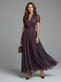 Vestido Largo Lila