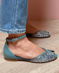 Sandalias con Brillo y Patchwork