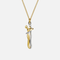 Collar Bicolor Dorado y Plateado