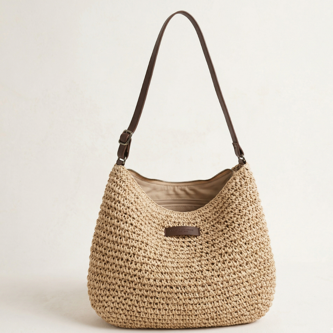 Bolso Trenzado Elegante - Arena