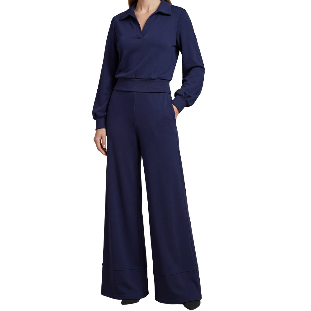 Conjunto Blazer Cruzado Pantalón Ancho