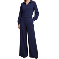 Conjunto Blazer Cruzado Pantalón Ancho