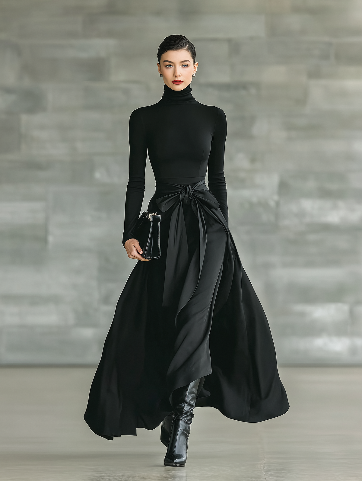 Vestido Maxi de Cuello Alto Olivia
