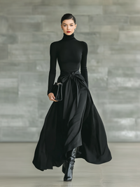 Vestido Maxi de Cuello Alto Olivia