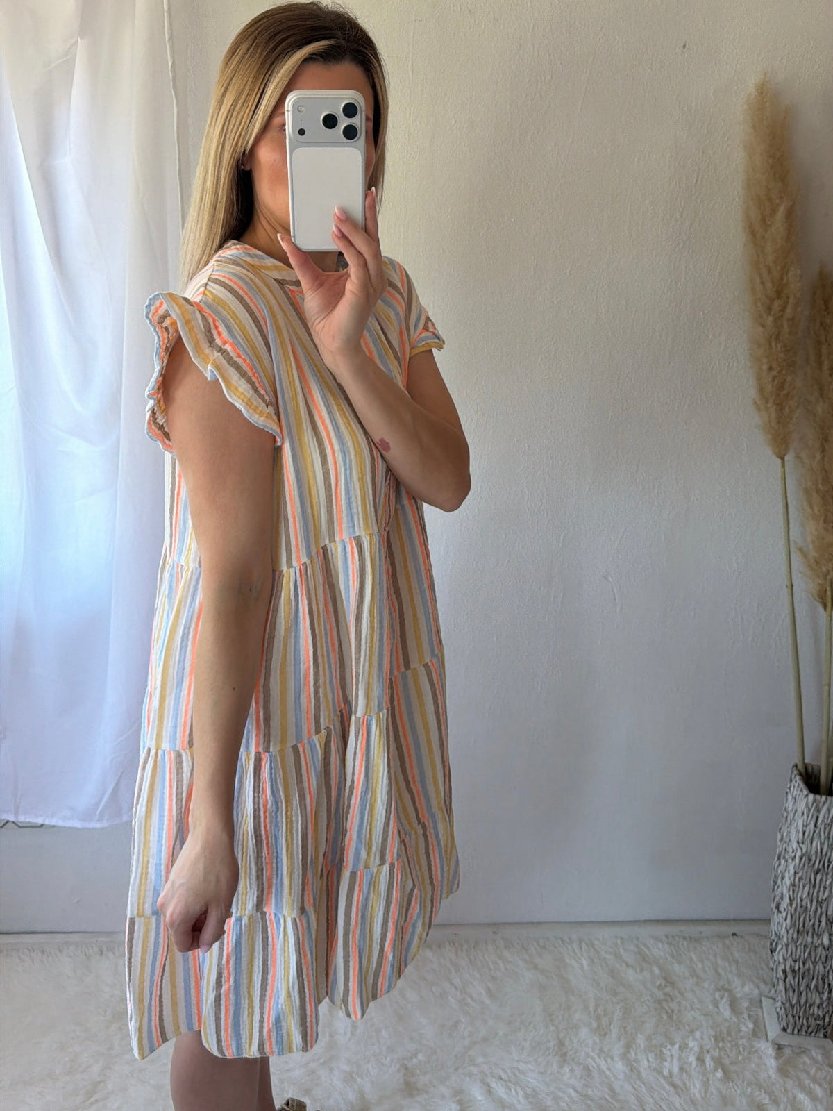 Vestido Mini Rayas Multicolor Jimena