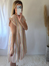 Vestido Mini Rayas Multicolor Jimena