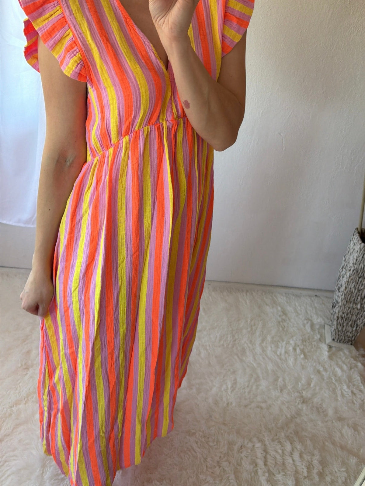 Vestido Maxi Rayas Candela