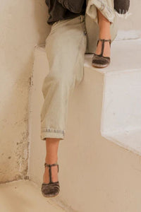 Tacones Anchos Terciopelo Correa en T