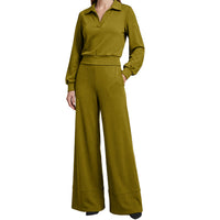 Conjunto Blazer Cruzado Pantalón Ancho