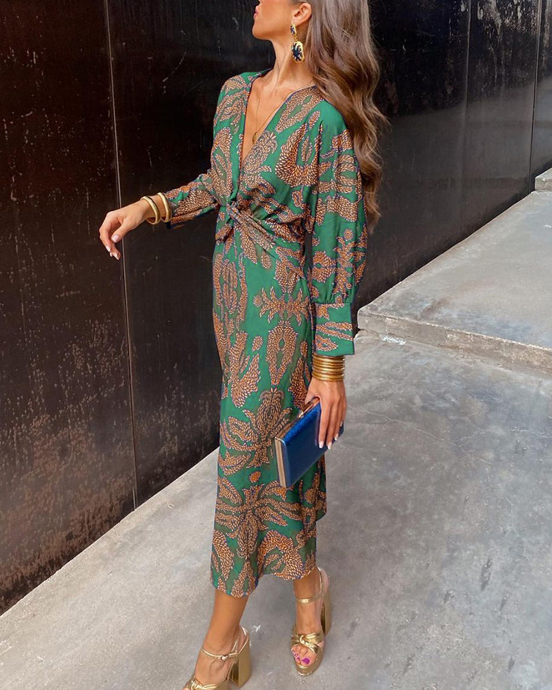 Vestido Midi Estampado