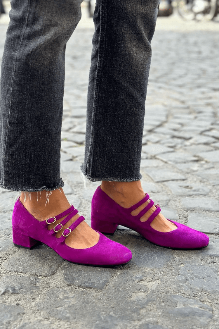 Sandalias Violeta Multi Correa Bicolor