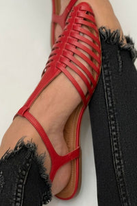 Sandalias Negras Correa en T