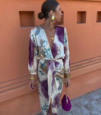 Vestido con Escote Cruzado