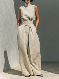 Conjunto Top Tirantes Pantalón Ancho