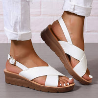 Sandalias de Cuña Correa Cruzada