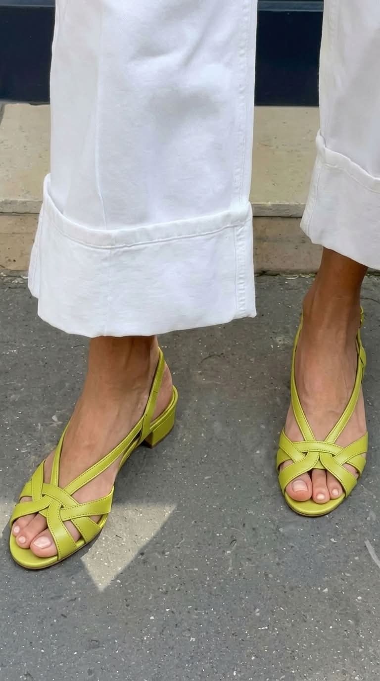 Sandalias Nude Piel Correa Cruzada