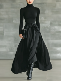 Vestido Maxi de Cuello Alto Olivia