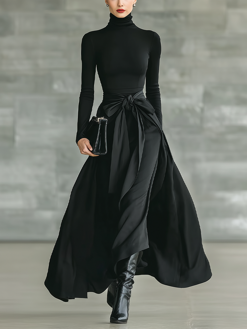Vestido Maxi de Cuello Alto Olivia