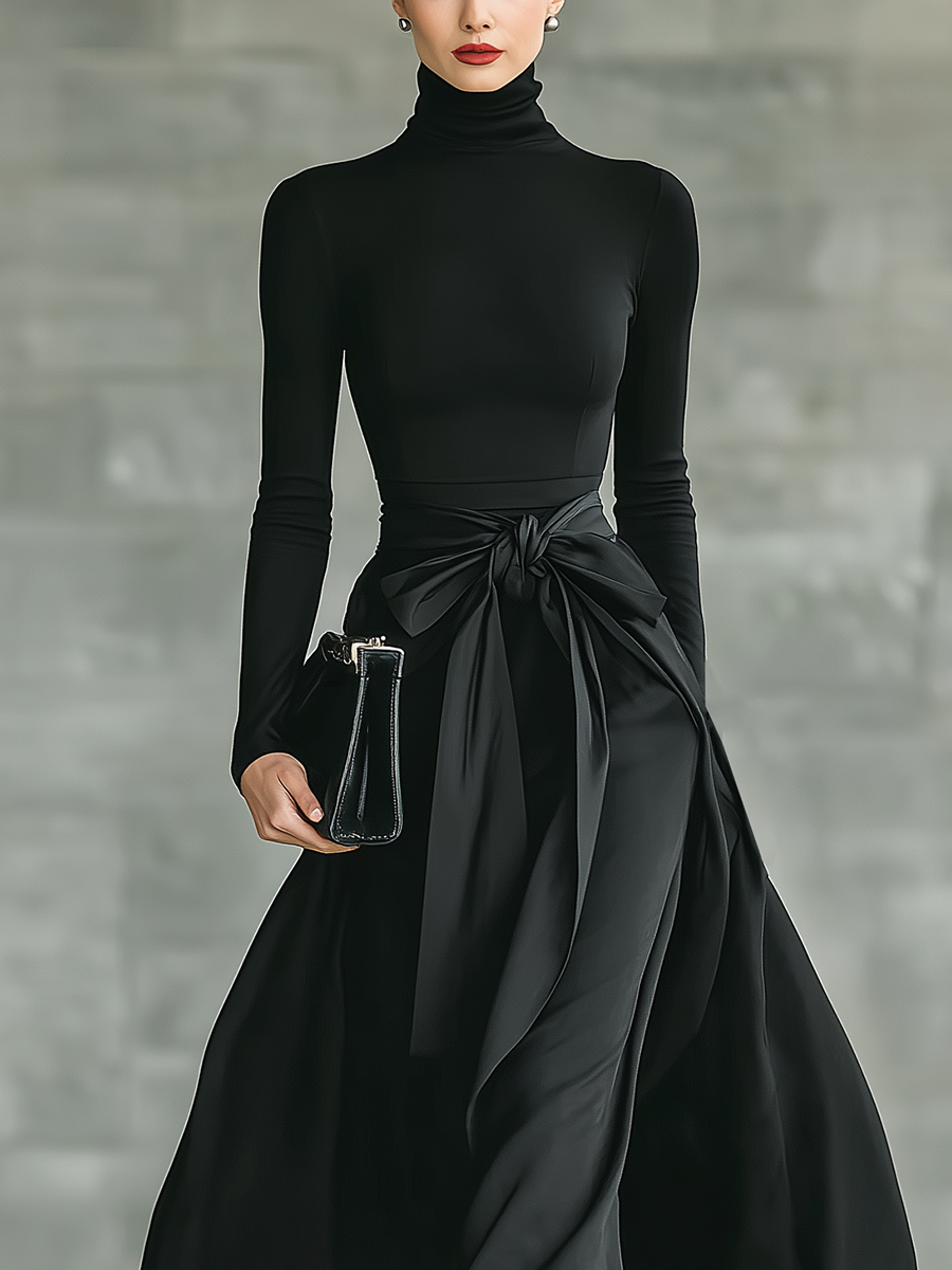 Vestido Maxi de Cuello Alto Olivia