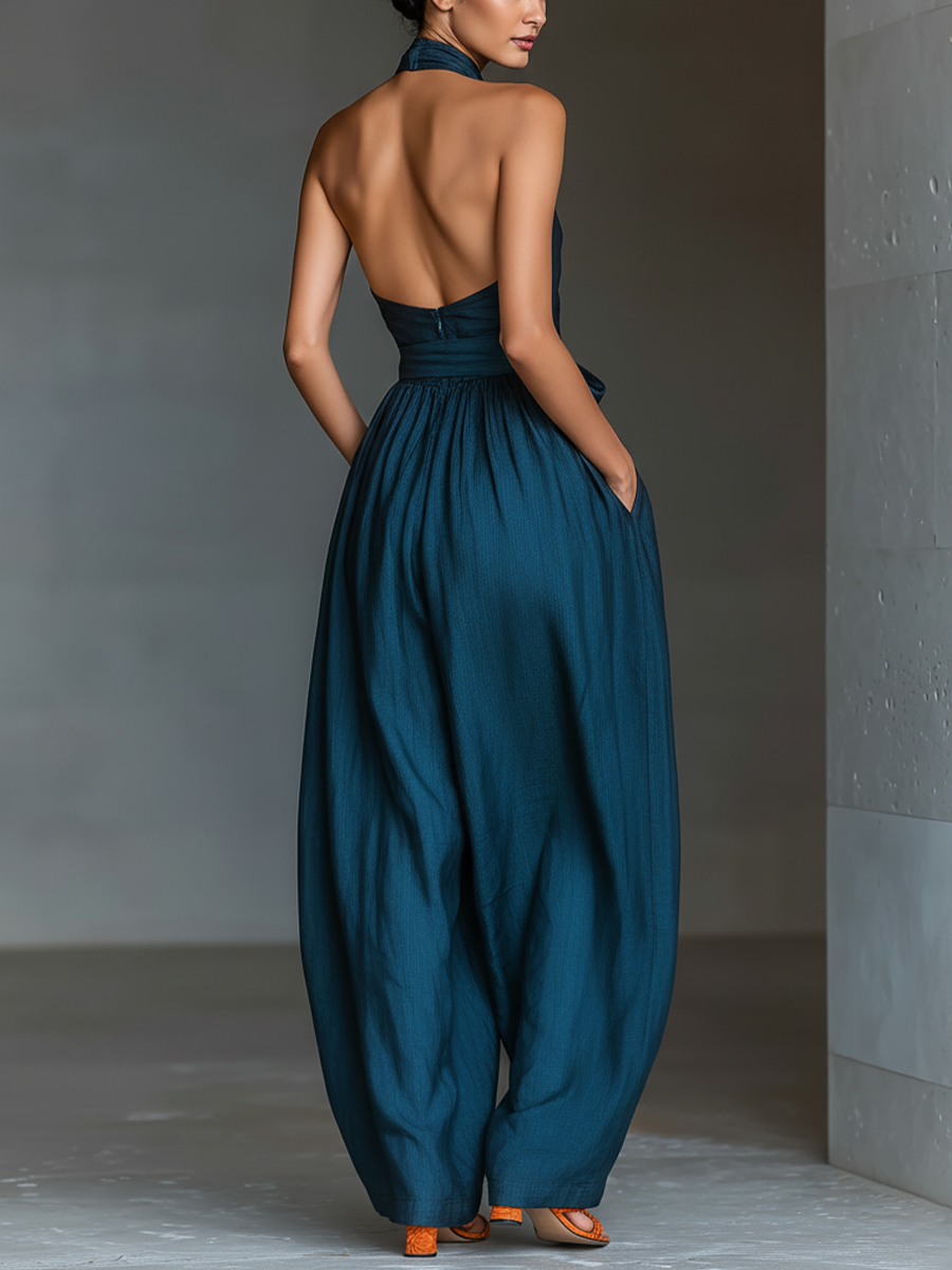 Mono de Lino Azul Marino