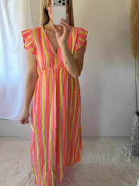 Vestido Maxi Rayas Candela