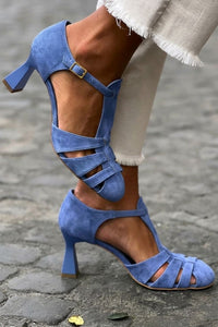Sandalias Verdes Correas a Crochet