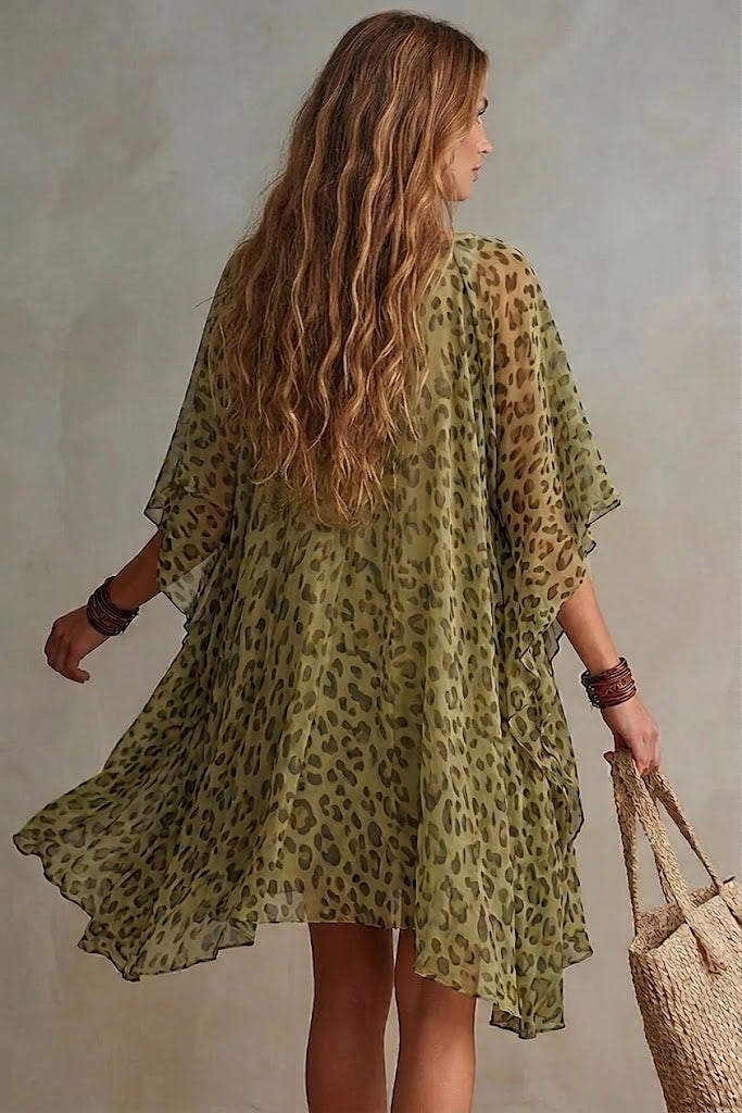 Vestido Leopardo de Chifón