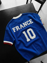 Camiseta Oversize Punto Azul Intenso