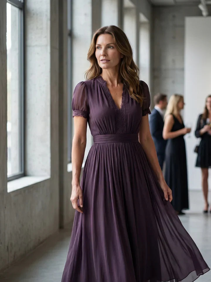 Vestido Largo Lila