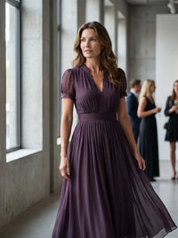 Vestido Largo Lila