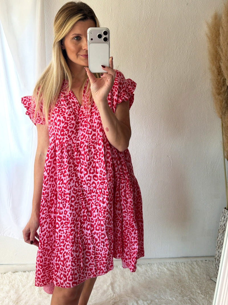 Vestido Mini Animal Print Julia