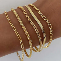 Set de 5 Pulseras Elegantes