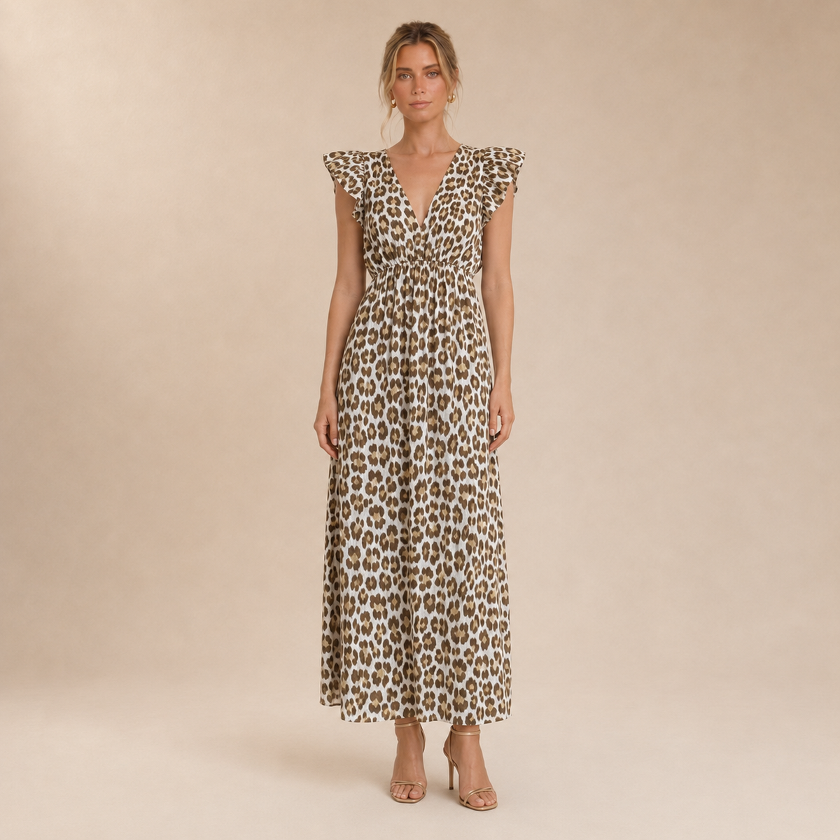 Vestido Maxi Leopardo