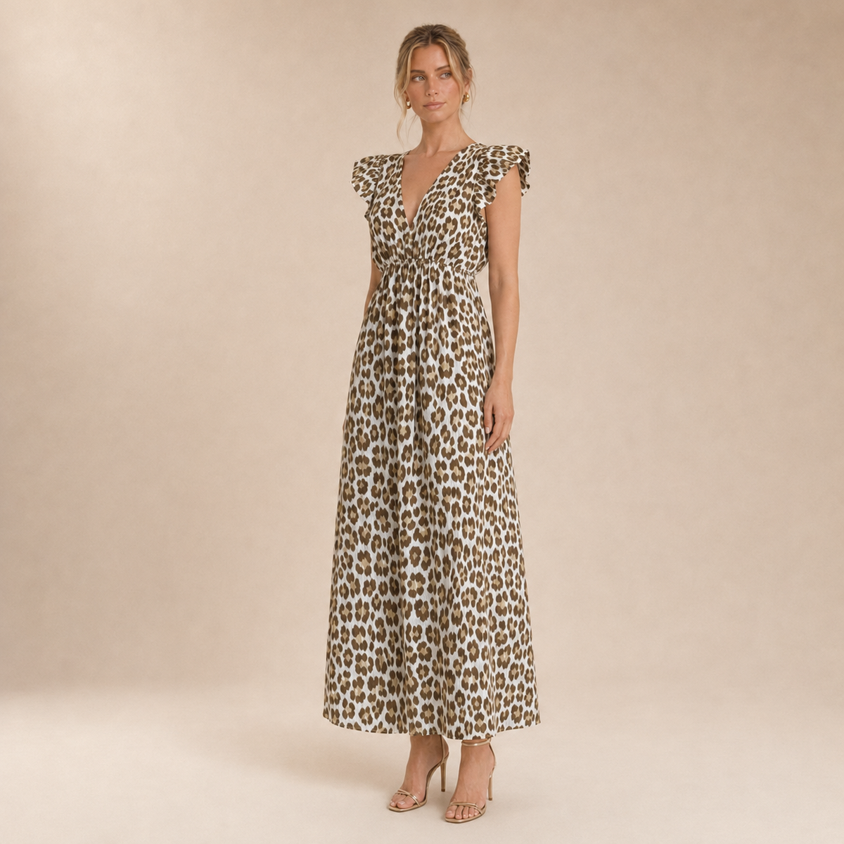 Vestido Maxi Leopardo