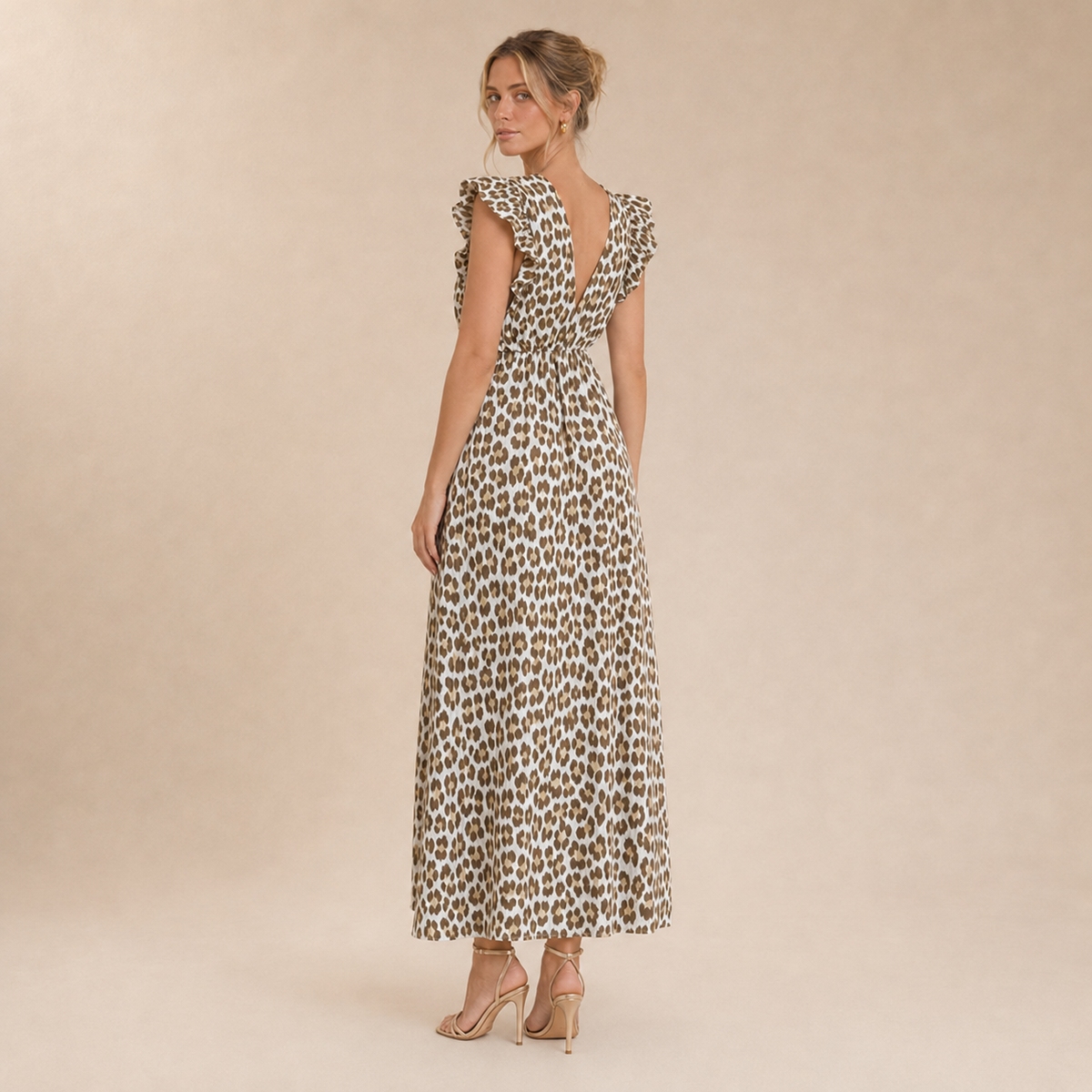 Vestido Maxi Leopardo