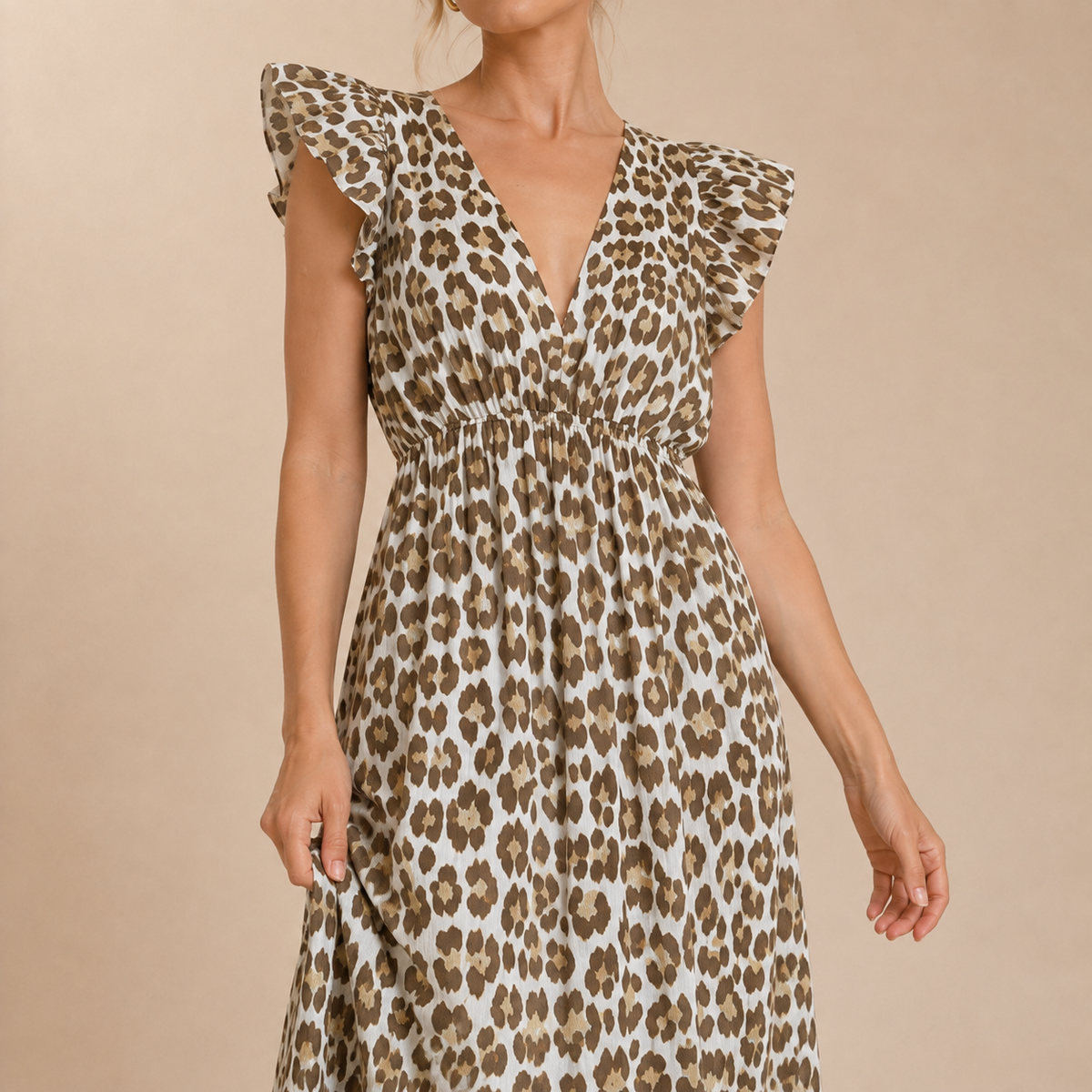Vestido Maxi Leopardo
