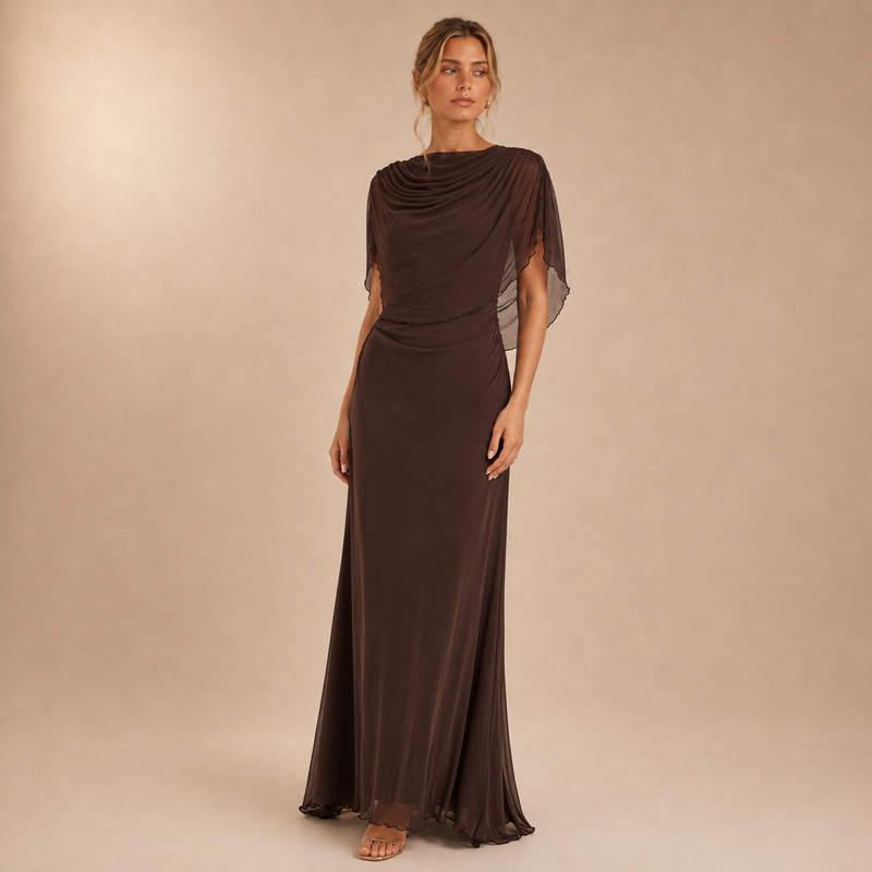 Vestido Maxi Capa