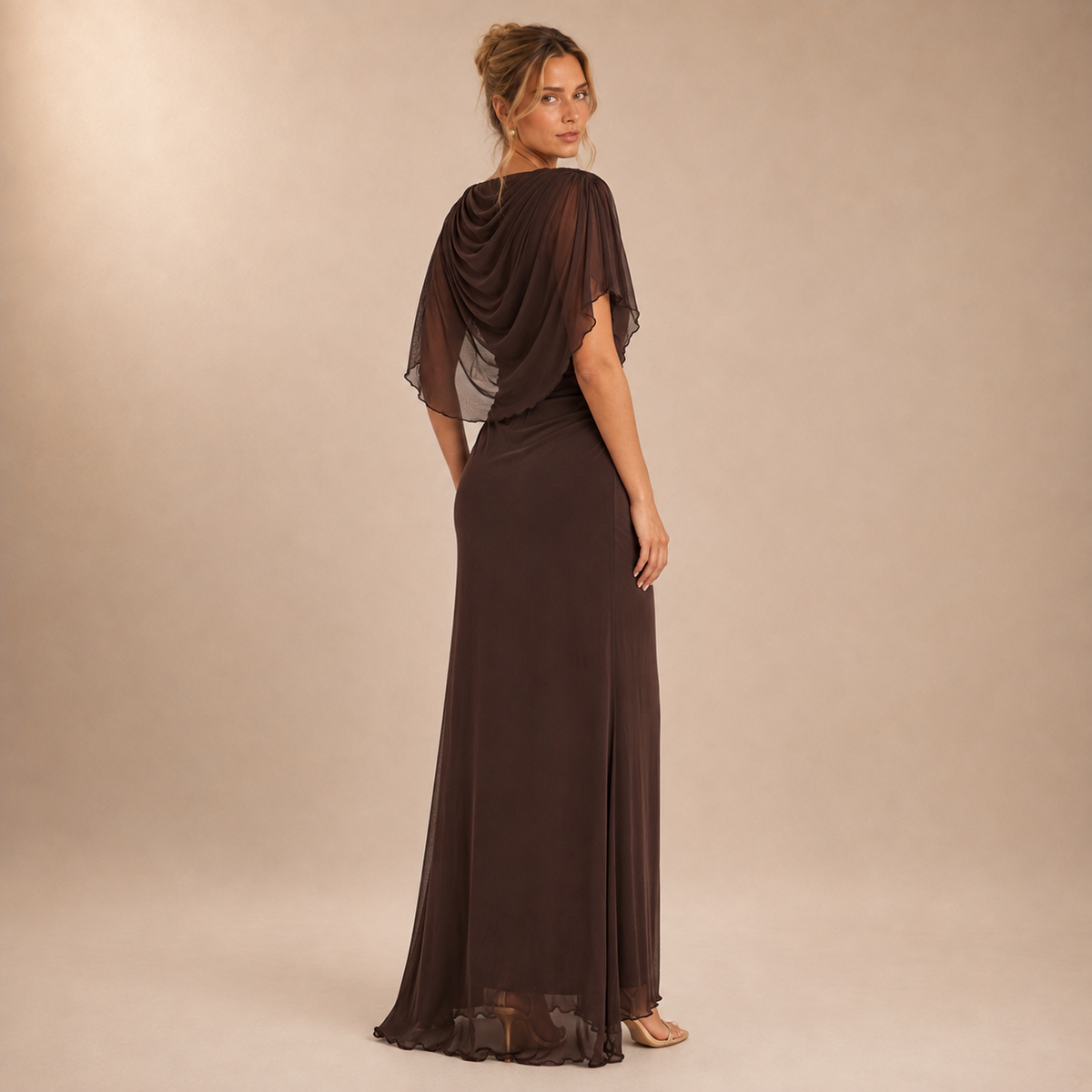 Vestido Maxi Capa