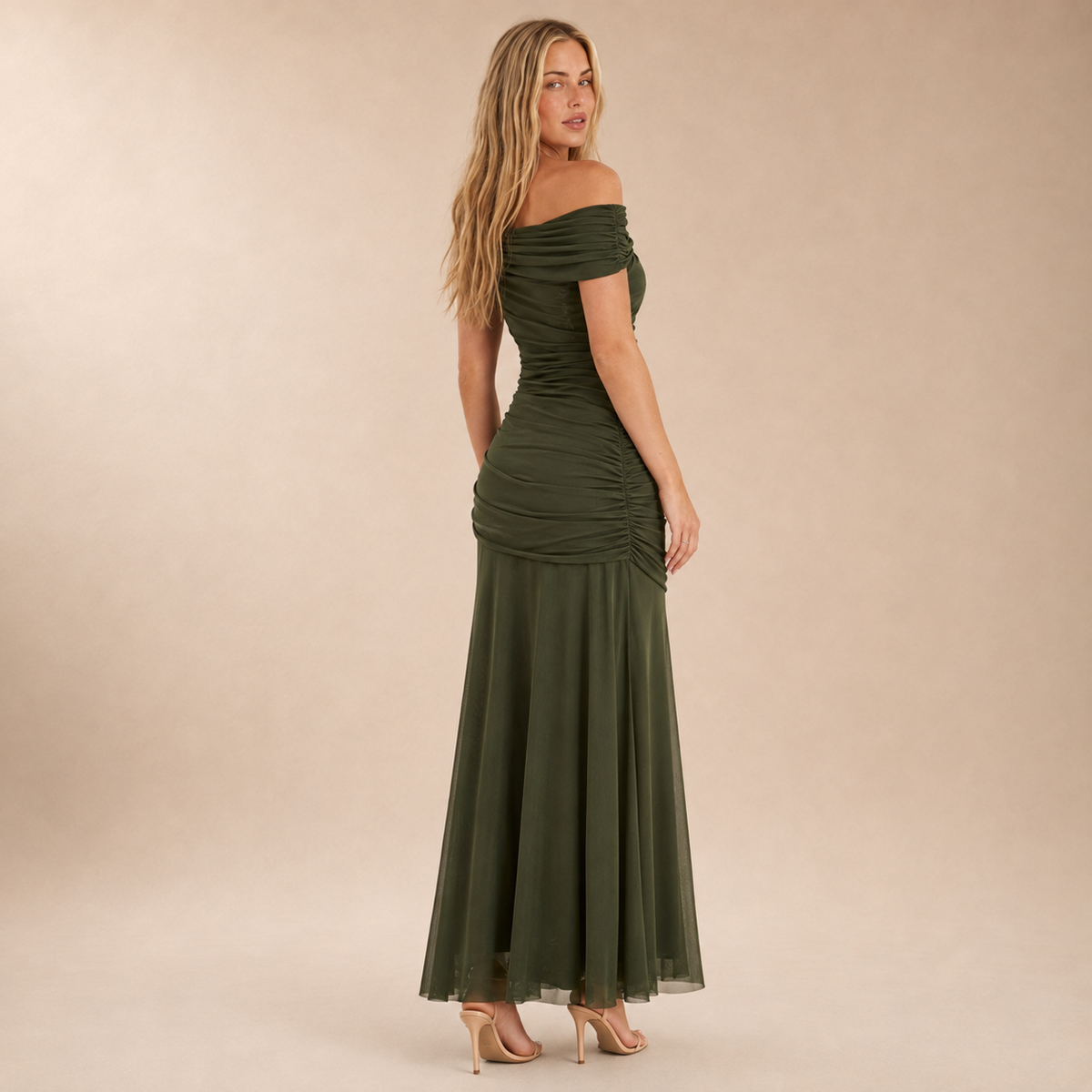 Vestido Maxi Drapeado Aitana