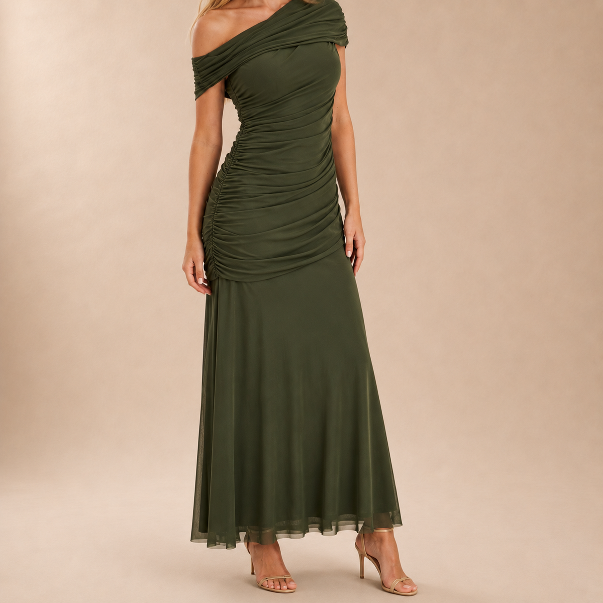 Vestido Maxi Drapeado Aitana
