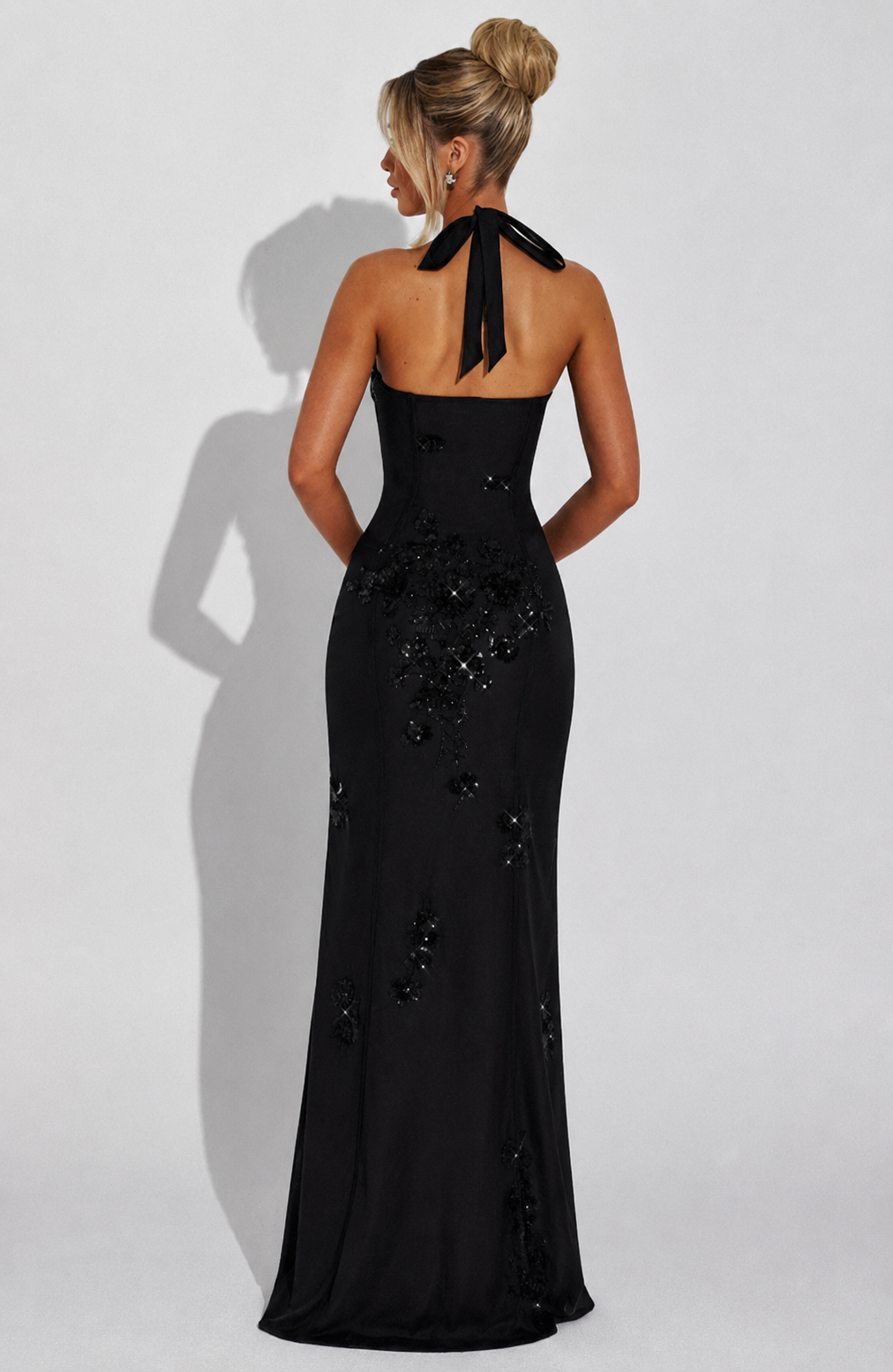 Vestido Maxi con Brillo Ona